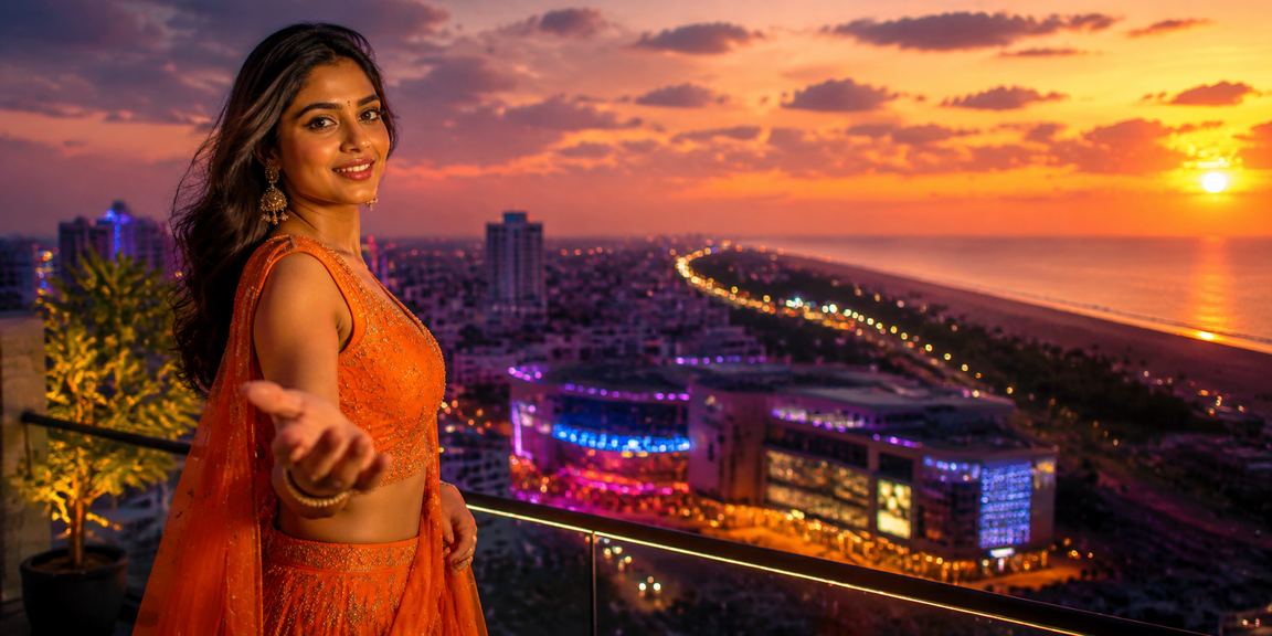Neon sign for Teen Patti casino game in Chennai