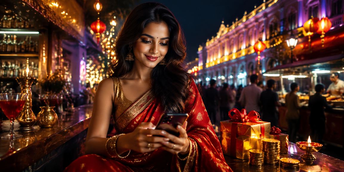 Evening view of mobile casino users in Delhi Connaught Place