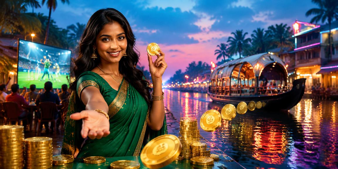 Lottery and rummy players enjoying games in Kerala backwaters