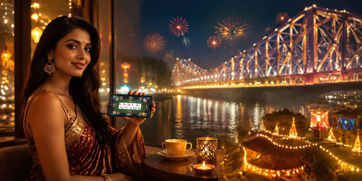 Kolkata festival atmosphere with betting and gaming